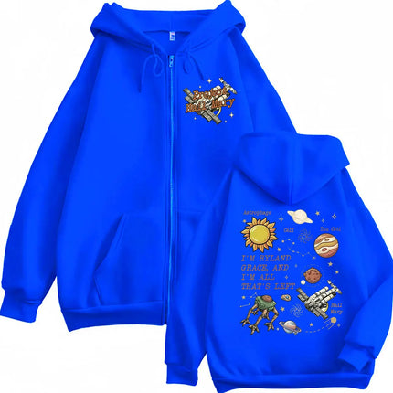Rocky Project Hail Mary Inspired Amaze Amaze Amaze Zip Up Hoodies Coats Jacket Men Women Fashion Hoodie Casual Zipper Sweatshirt
