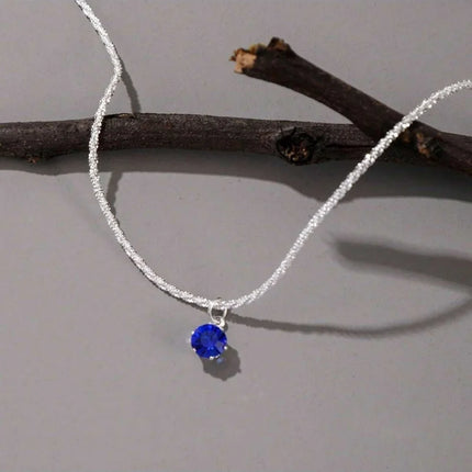 Hot 925 Sterling Silver Plated Necklace Versatile Single Sparkling AAA Zircon Clavicle Chain for Women Wedding Jewelry Wholesale