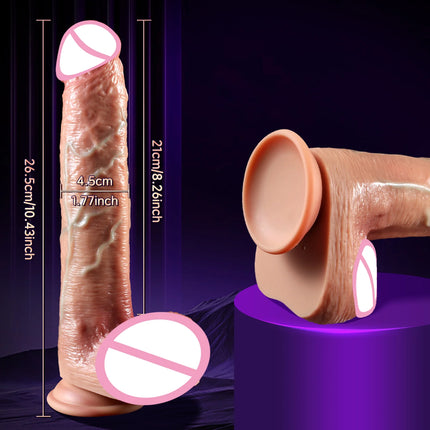 Realistic Huge Dildo Vibration For Female Masturbation Telescopic Penis Penetration Anal Vibrator Big Dick Sexy Adult Sex Toys