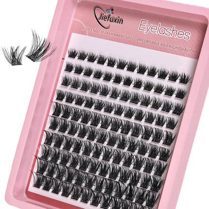 Lash Clusters 120pcs Cluster Lashes 8-16mm Wispy Individual Eyelashes Extensions Natural LookLash D Curl Fluffy Cluster Lashes
