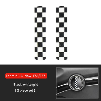 Car Door Handle Decoration Leather Sticker For Mini Cooper JCW F56 F60 F55 F54 R56 R60 R55 Countryman Car Interior Accessories