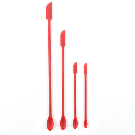 Spatula Cosmetics Digging Spoon Mini Silicone Double-headed Small Sharp Scraper Butter Jam Scraping Spoon 3-piece Set Scraping