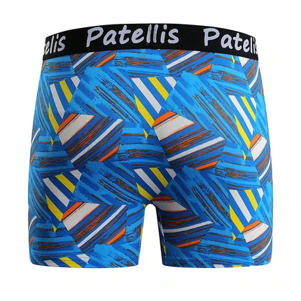 90-210kg Panties Oversize Shorts for Men Boxers Plus Size 7XL 6XL 5XL Comfortable Underwear Cotton Geometric Print Male Clothing