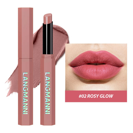 Nude Pink Matte Lipstick 12 Colors Waterproof Long Lasting Lip Sticks Not Fading Sexy Red Velvet Solid Lip Gloss Women Makeup