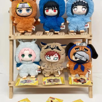 HOT!!Shippuden Beast Party Series Cute Plush Doll Toy Cartoon Backpack Pendant Anime Peripheral Gift Box Naruto Blind Box Gift