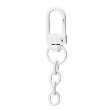 10pcs/lot Keyring Lobster Clasp Spring Buckle With Chains Colored Keychains For DIY Jewelry Making Key Ring Hooks Bags Buckle