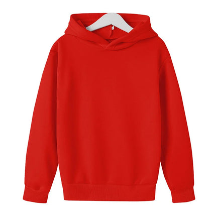 Spring and Autumn Kids Hot selling Hoodies 2-12 Year Old Boys and Girls Casual Hoodies Top Solid Color Sports Hoodies
