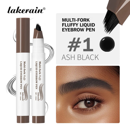 Multi-Fork Fluffy Liquid Eyebrow Pen waterproof Long Lasting Brow Natural Smooth Simulated Fine Flu Brow Pencil Eye Makeup