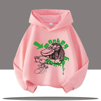 Autumn Winter Skateboard Cool Print Children's Hoodie Warm Pullover Girl Casual Top Kid Casual Clothes Boy Sportswear Sweatshirt
