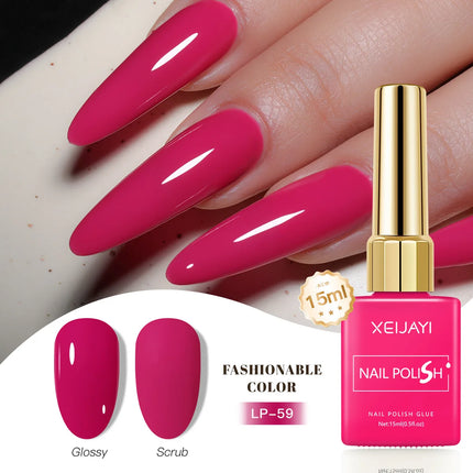 Colored Square Bottle Nail Varnish Gel 60 Colors Gloss Matte Ice-clear Nail Polish Fruit Green Nail Art Soak Off UV Gel Lacquer