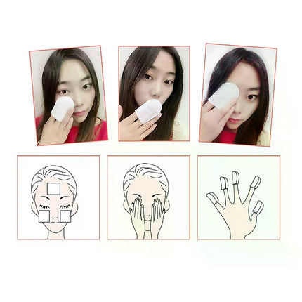 120pcs/Bag U-Shaped Pocket Cotton Pad Makeup Facial Cotton Pads Soft Cosmetic Pad For Face Make Up Removing Pad