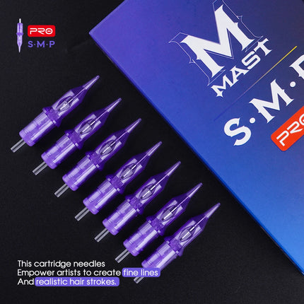 Mast PRO Tattoo Cartridge Needles SMP Art Makeup Needle 1RL 3RL Round Liner Permanent Makeup for Eyeliner Lip Tattoo Supplies