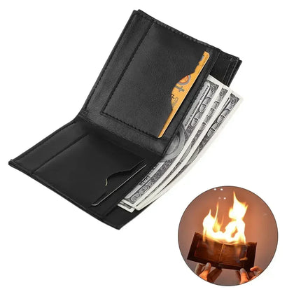 Fire Wallet Magic Flame Big Fire Wallets Oil Open Flame Lighters Smoking Accessories Cool Gadgets Men's Gift