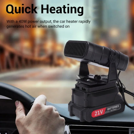 50W Car Heater 360 Rotation Quiet Anti Tip Over Defogger For Electric Tricycle Construction Site Outdoor