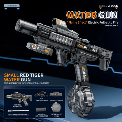 HUIQIBAO 2026 New Ultra-Cool Sniper Electric Water Gun, High-pressure, Multiple Shots, Large Capacity, Summer Beach