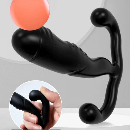 Men Adult Masturbator Prostate Massager Stimulate  Soft Silicone Anal Plug G spot Stimulator For Men Woman Couple Gay Sex Toy18+