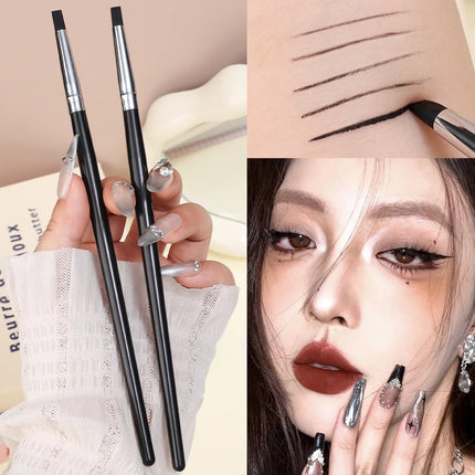 Silicone Eyeliner Brush Blade Multi-purpose Eyebrow Lipstick Brushes Easy To Use Nail Painting Pen Eyes Shaping Modeling Tools