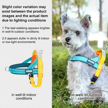 Dog Harness No Pull T-Shape Breathable Spring Summer Soft Padded Reflective Daily Outdoor Step In Walking Pet Harness Hiking