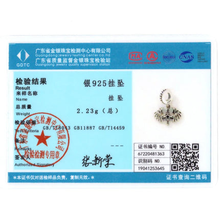 Inlaid Zircon Charm Beads 925 Sterling Silver Color Love Heart Snake Dangle Fit Original Bangle Bracelet Charms Pendant Jewelry