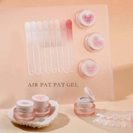 Kaniu 1pc Nail Polish Glue Pink Color Nail Art Air Cushion Patting Glue High Saturation Gypsum Painting Glue For DIY Home Salon