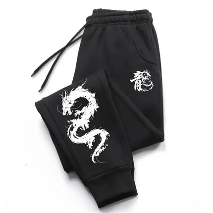 2025 Newest Fashion Men's Dragon Printed Sweatpants High Quality Male Autumn Winter Casual Sport Jogger Pants BestTrousers Cool