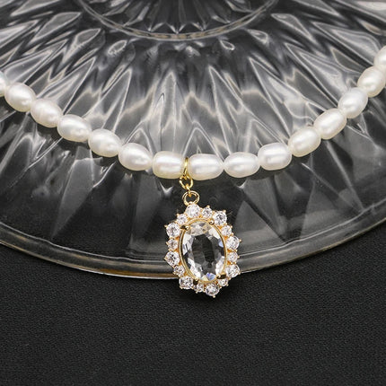 Natural FreshWater Pearl Pendant Necklace Woman 2025 Trend 18K Gold Plated  High Quality Designer Jewelry Gifts For Girlfriend