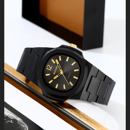 Skmei Bracelet Watches for Men Analog Display 50M Waterproof Simple Style Quartz Wristwatch