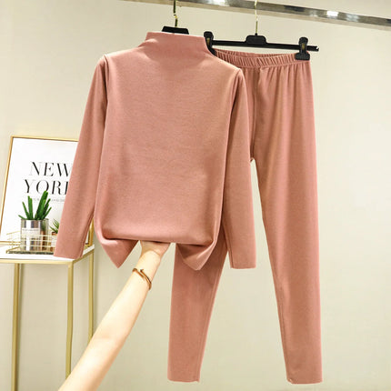 thermal underwear Suit women Winter Dralon Long Johns Warm ensemble femme 2 pieces set womens thermal clothing lange onderbroek
