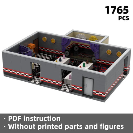 Pizzeria Retro Fantastic - 298 Piece Building Blocks MOC