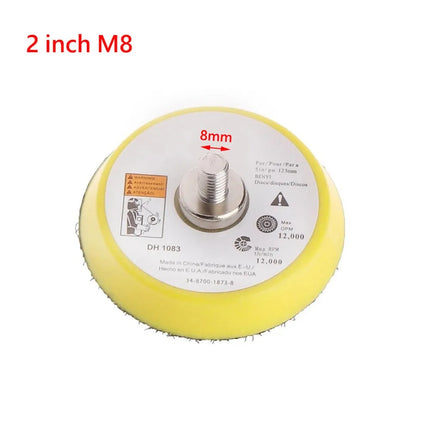 2/3/5 Inch Polishing Sanding Disc M6/M8 Male Thread Backing Pad Sander Polishing Tray For Wood Metal For Grinding Polishing
