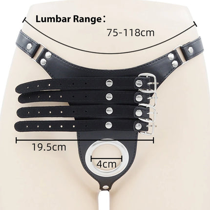Bdsm Male Chastity Belt Sextoys Chastity Cage Leather Penile Wearing Pants Penis Ring Erotic Urethral Chastity Sex Toys for Men