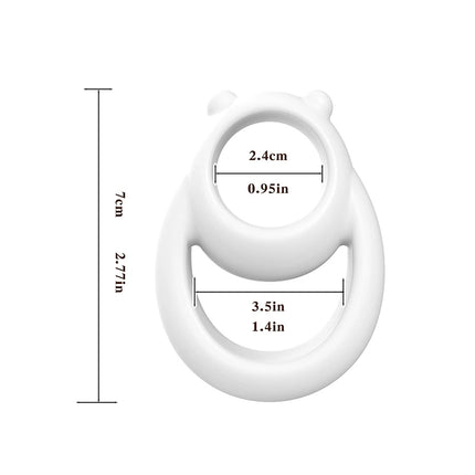 1Pc Silicone Penis Ring Bear Cock Ring Dick Scrotum Ball Stretcher Erection Cockring Ejaculation Delay Sex Toys For Men.