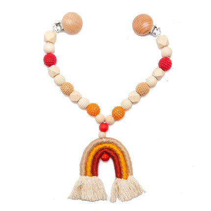 Baby Rattle Toys 0-12 Months Newborn Crochet Rattle Stroller Mobile Toys Wooden Clips Pendant Toys for Newborn Baby Animal Toys