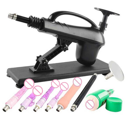 Portable Automatic Sex Machine with Big Dildo for Women Masturbation Pumping Gun for Couple Men Sex Toys
