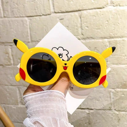 Kawaii Pokemon Pikachu Anti Glare Goggles Cartoon Vacation Travel Outdoor Sun Protection Glasses Student Sunglasses Girls Gifts