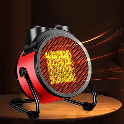 Electric Heating Fan 2000W Portable Space Heater Adjustable Thermostat 2 Heat Settings + Fan Mode Overheat & Tip-Over Protection