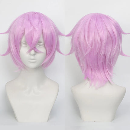 Cospaly Wigs Unisex Anime Wig 12cm/ 4.7 Inch Short Hair Wig Universal Costume Synthetic Wig with Bangs + Cap,for Party Festivals