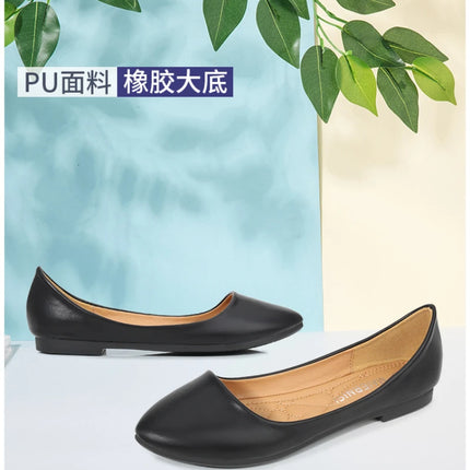 New Flat Heel Pointed Toe Flat Shoes Korean Style Fashionable Shallow Mouth Large-Size Casual Shoes Comfortable And Breathable