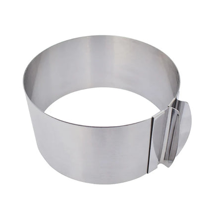 Adjustable Mousse Ring Set Round Square Stainless Steel Cake Baking Mold Birthday Wedding Cake Decorating Tools