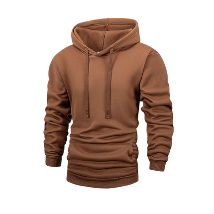 Men's Fleece Pullover Hoodies Unisex Autumn Winter Hooded Sweatshirt Outerwear Fashion Casual Hoodie for Men Male Clothing Coat