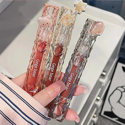 Gege Bear Crystal Mirror Water Lip Gloss Hydrating and Ultra-Moisturizing High Shine Glossy Lip Tint for Fuller Lips
