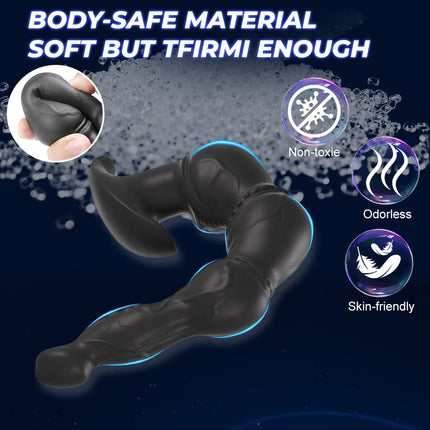 Anal Plug Soft Silicone Anal Butt Plug Stimulator Adult Sex Toys for Men Women Prostate Massager G-Spot Anal Dilation Trainer