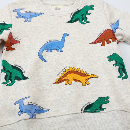 Little Maven Children's Clothing Kids Clothes Toddler Boys Outerwear Cartoon Dinosaurs Sweatshirt Spring Autumn Tops Hoodies