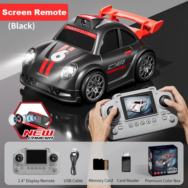 2026 New C6 RC Drift Car with Dual Mode Lights Sound Camera Screen Control Car Smart Induction Following Children's Toys Gift
