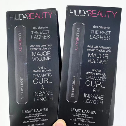 2ml Sample Size Huda 1 Coat wow Legit Lashes Instant Lash Extension Lashes Makeup Extreme Curl Quick Dry Eyelashes Beauty