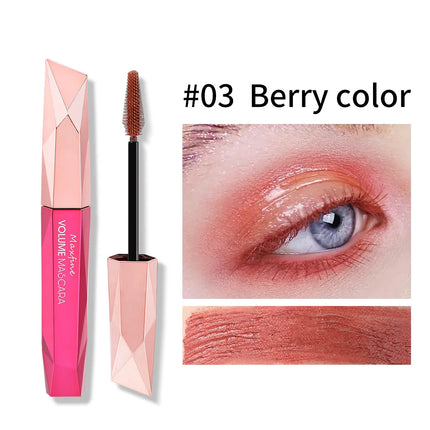 Diamond Dense Mascara Waterproof Non Smudging Long Lasting For Natural Dense Curled And Long Lashes