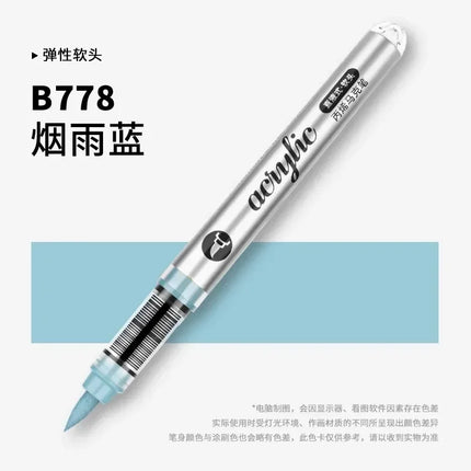 GRASP 120/1 Colors Acrylic Marker Pens Waterproof Pen Soft Brush Nib Student Art for Glass Stone Art School Supplies Stationery