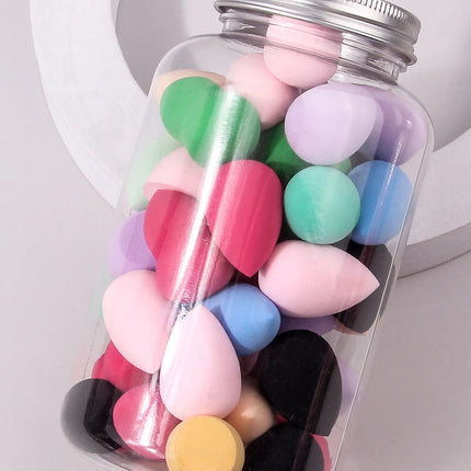 10/25/50/100-Pack Random Color & Shape Makeup Sponges, Latex-Free Blending Tools for Liquid/Cream/Powder