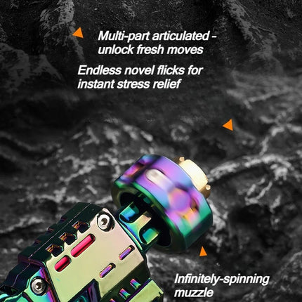 Metal Alloy Shell-Ejecting Toy Pistol Set Fun Shooting Sensory Toy Stress Relief EDC Office Desk Gadget Gift for Boys Adults