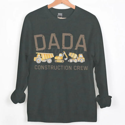 Dad/Mom Construction Crew Graphic Sweatshirts Women Men Fashion Casual Pullover Papa Mama Cartoon Excavator Y2K Sudadera